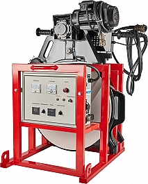 Нагреватель, торцеватель, электрощит в боксе гидравлического стыкового сварочного аппарата для пнд труб Gas Fusion Red-400 (220 V)